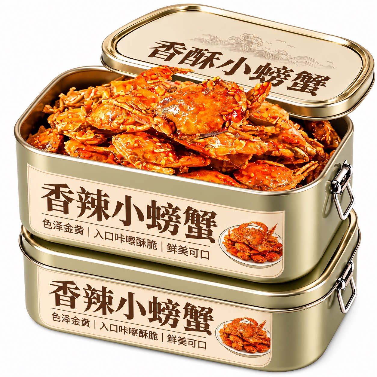 香酥即食无腥味密封保鲜蟹香酥蟹