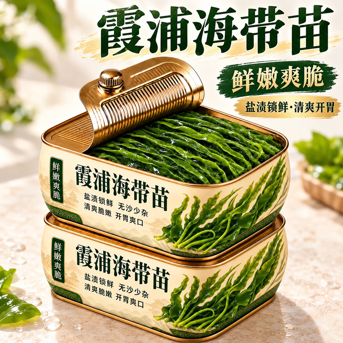 福建海带苗特嫩级新鲜煮火锅专用煲汤食材干货海带嫩苗官方旗舰店
