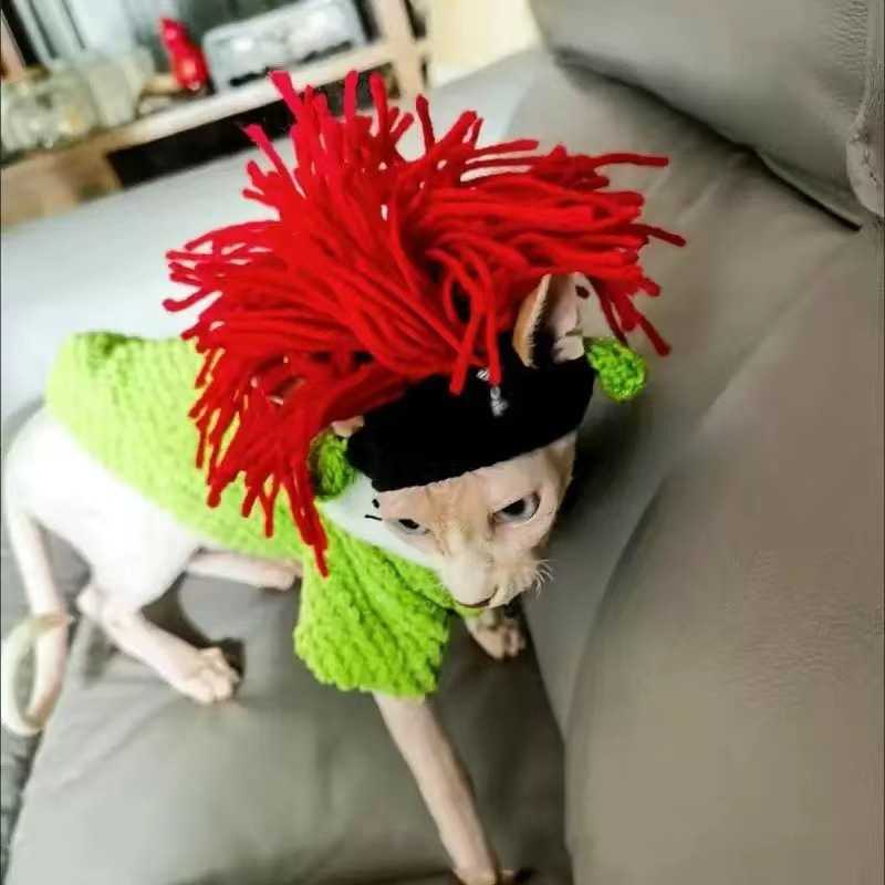 猫咪搞笑斯芬克斯头套狗狗德文