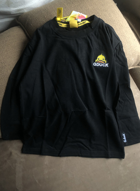 品质好 水洗95棉中大童长袖白色T恤打底衫刺绣120-170