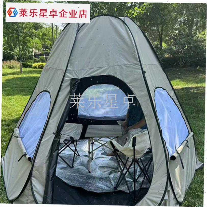 乙烯基六角帐篷防晒防虫遮阳沙滩户外露K营式快开折叠便携式公园.
