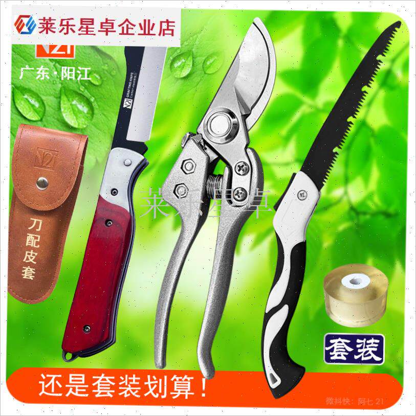 嫁接刀果树工具全套修枝剪锯子日C本进口特硬锋钢专业园艺芽接神.
