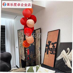 2026新年灯笼装饰家居元旦春节喜庆挂件店铺餐厅氛X围布置打卡拍.