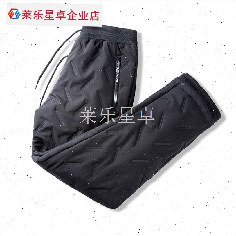 秋冬老人a男士棉裤加绒中老年爸爸羊羔绒松紧腰保暖裤爷爷外穿裤.