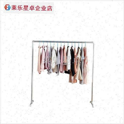 钢管晾衣架挂h衣架单杆镀锌w水暖管特厚落地立式阳台户外晒衣服.