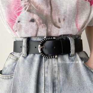皮带女款时尚百搭配牛仔裤简约装饰腰带新款ins风男酷西装裤带宽