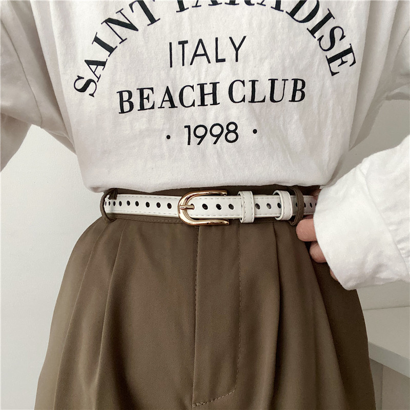 免打孔全孔皮带女好看