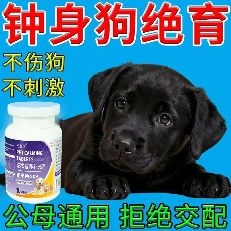 狗狗永久绝育药抑制发情专用公母通用不生崽禁情片控制情绪不生育