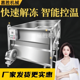 加厚不锈钢气泡解冻池食品厂清洗鸡鸭排骨冻肉解冻浸泡水池商用