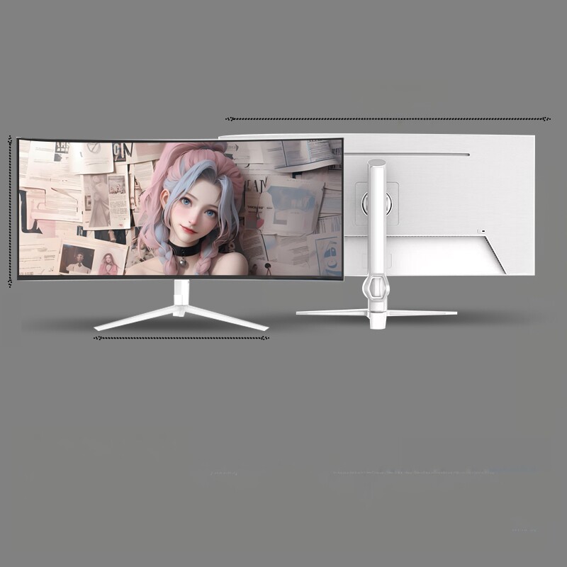 38寸显示器带鱼屏4K144hz曲面49电脑台式IPS电竞21:9屏幕40寸5k屏