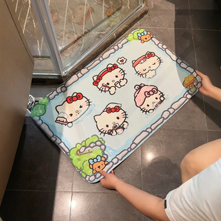 kitty浴室地垫脚垫防滑垫卫生间吸水硅藻泥垫子隔水垫家用加厚款
