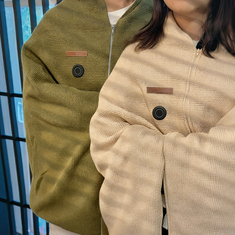 发热披肩毯电热毯单人带帽暖身毯加热多功能可调温办公室毯子智能