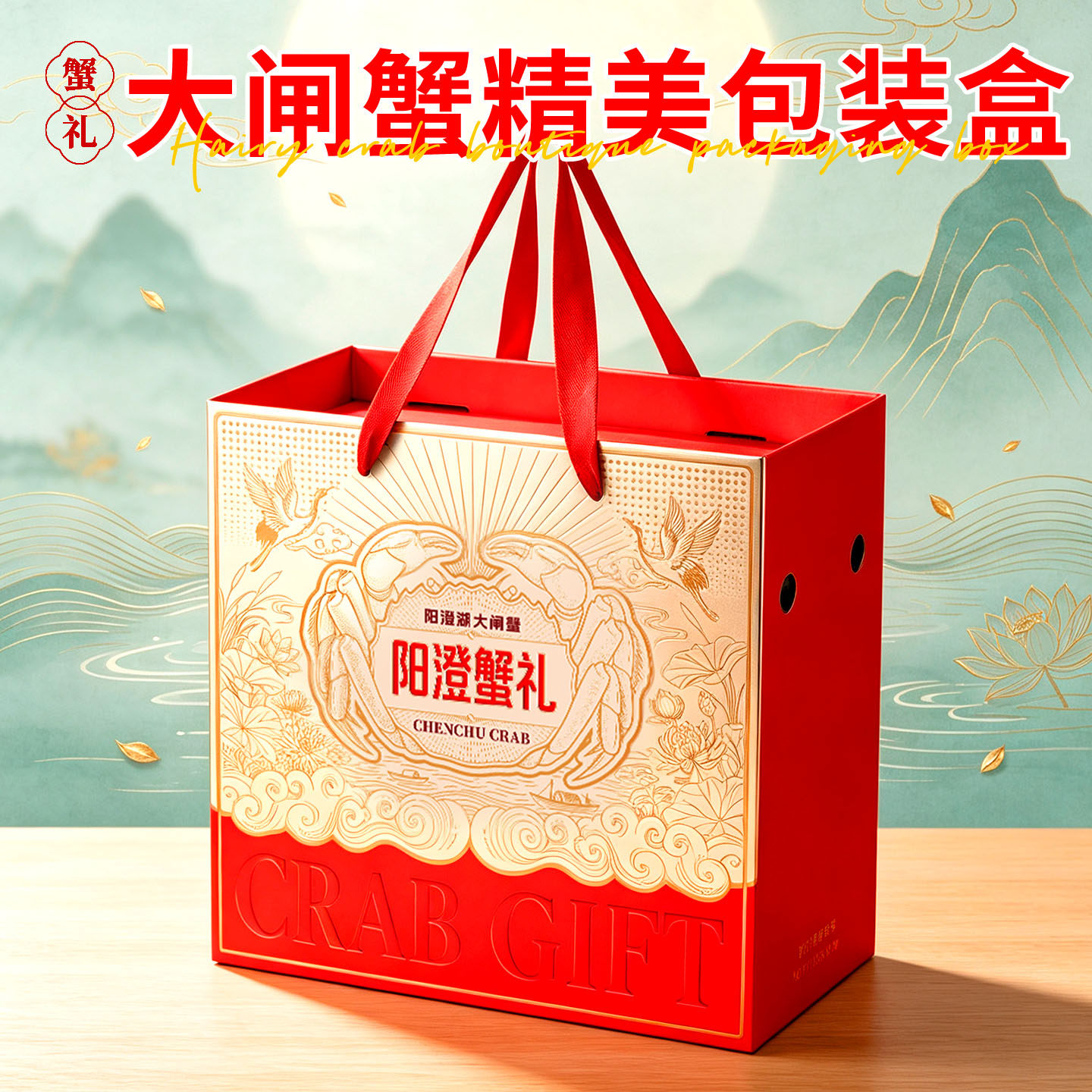 2026新款大闸蟹礼品盒可加印