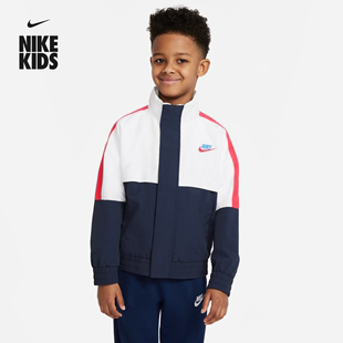 Nike 耐克小童装男童梭织夹克外套2022年新款春秋儿童透气上衣