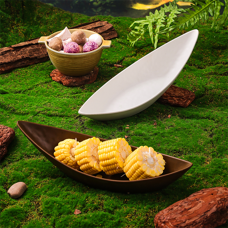 A5密胺仿瓷商业风高端餐具商用盘