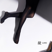 绫「悠」50D天鹅绒中高腰收腹亲肤黑色透肉无缝丝袜连裤 袜秋冬女