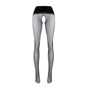 绫「玉肌™ 」3D超薄无缝开档性感黑丝中高腰情趣黑丝袜连裤袜女