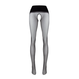 绫「玉肌™ 」3D超薄无缝开档性感黑丝中高腰情趣黑丝袜连裤袜女