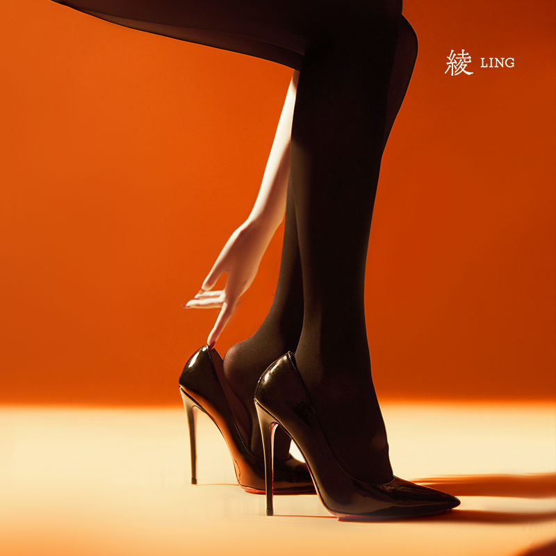 绫新品「 轻绒?」20D天鹅绒无缝深裆黑丝袜秋款微厚性感连裤袜