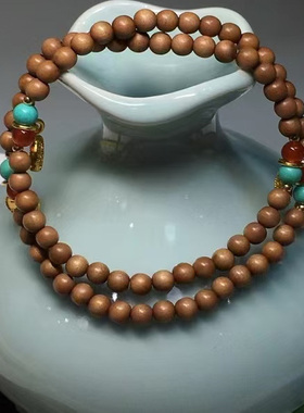 弥刻印度老山檀香手串4mm