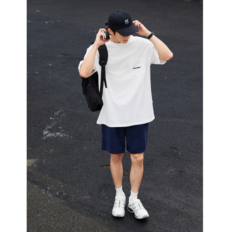 纯棉半袖白色大T衫休闲潮流