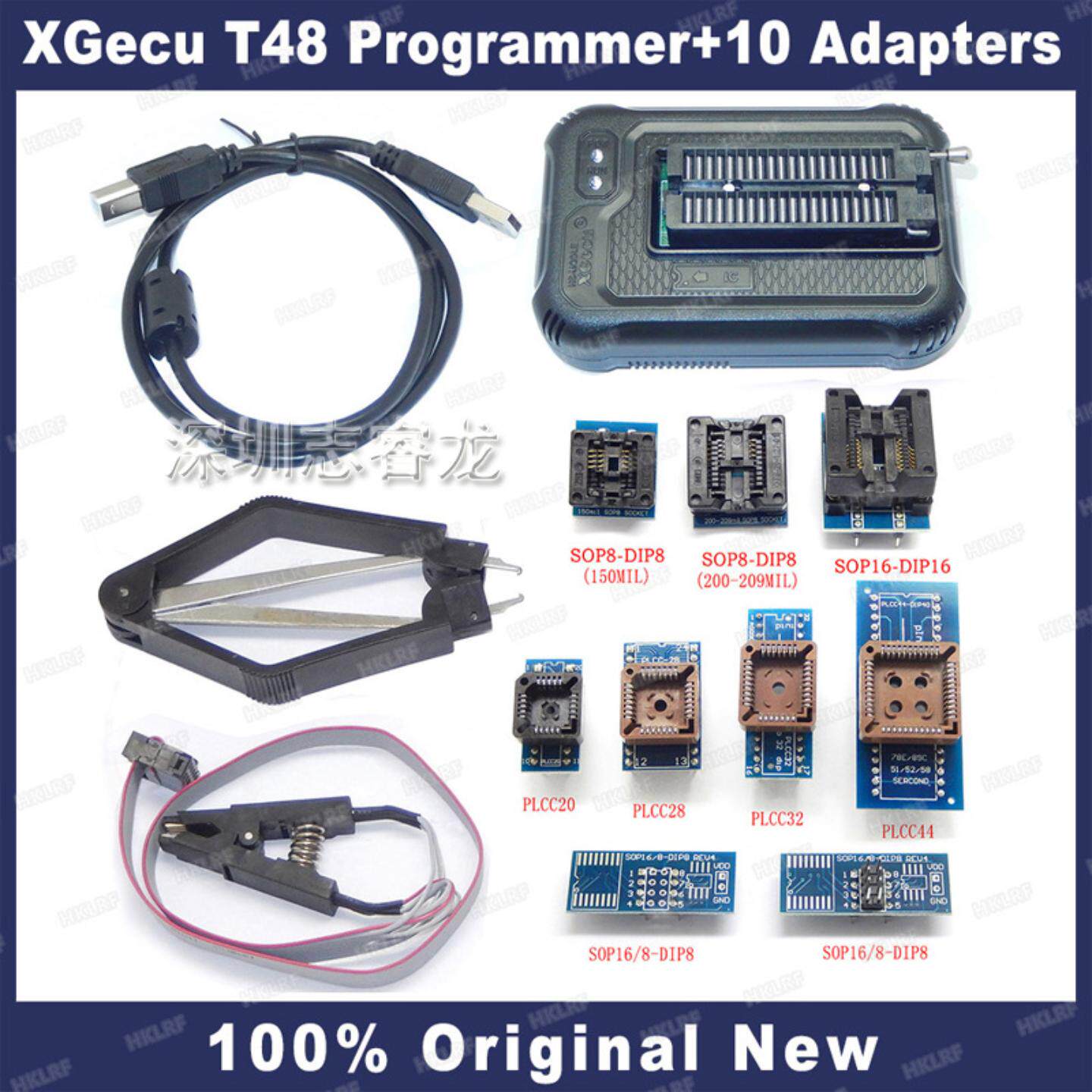 T48 TL866II升级USB编程器笔记本路由BGA液晶主板bios 10件套