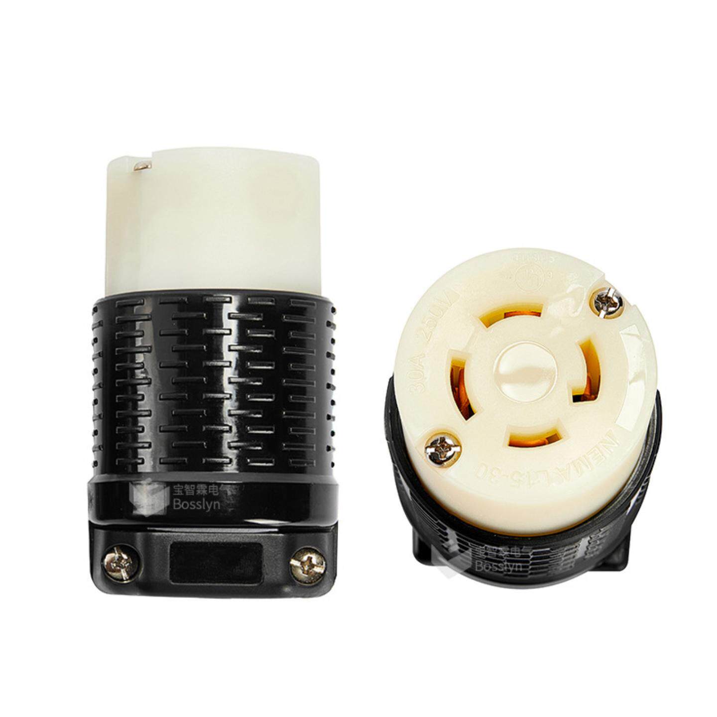 供应NEMA L15-30美规工业插座 锁式美国防脱落插座 30A 250V