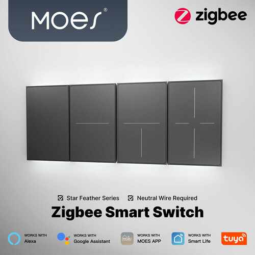 涂鸦智能家居zigbee2mqttapp远程控制肤感玻璃场景切换智能开关