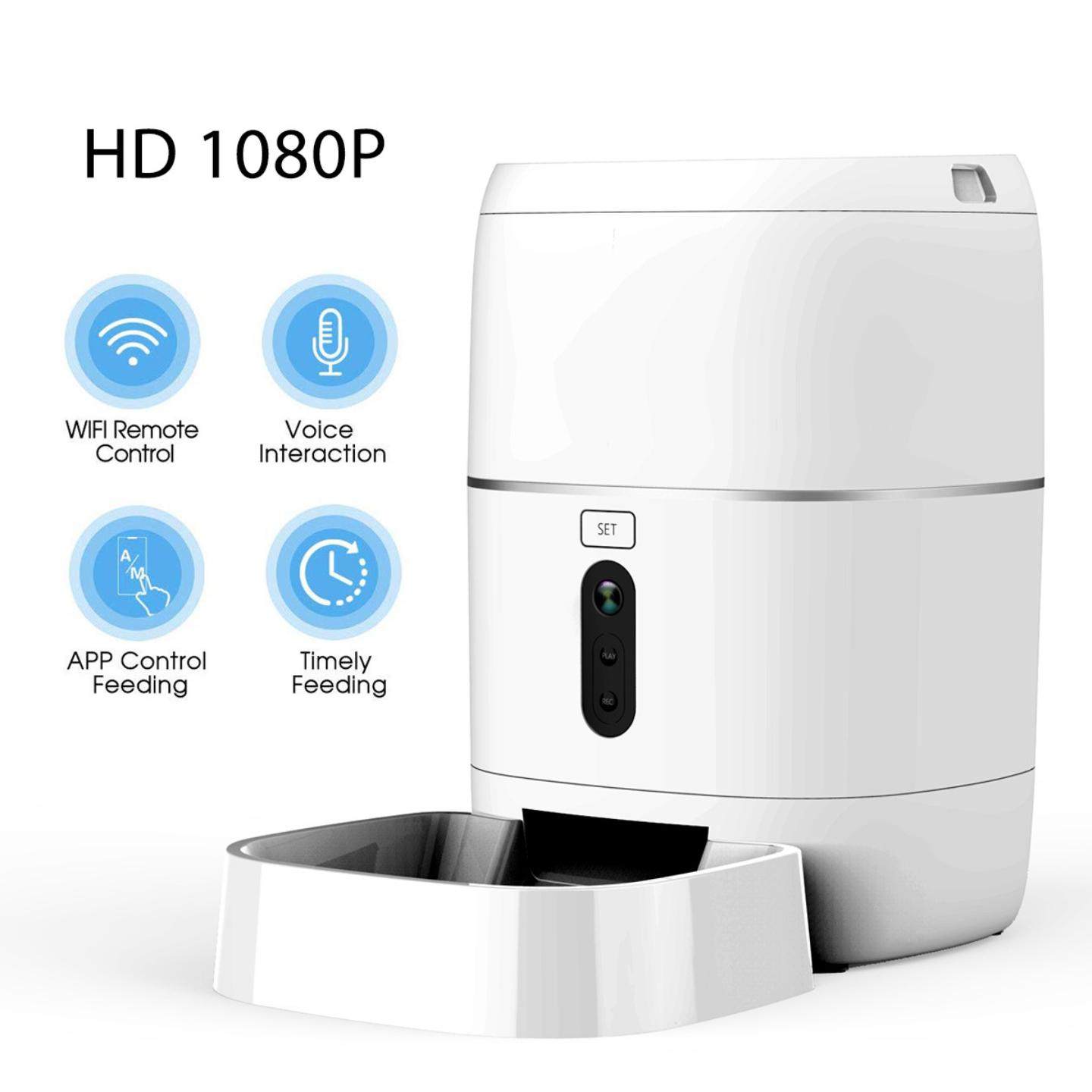 涂鸦智能自动宠物喂食器 tuya无线wifi Alexa Google语音控制