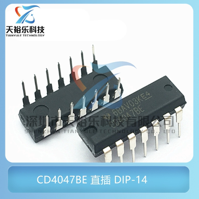 全新 CD4047 CD4047BE 直插 DIP14 逻辑-多频振荡器 逻辑芯片