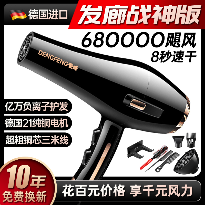 德国吹风机家用大功率负离子护发静音速干发廊理发店专用电吹风筒