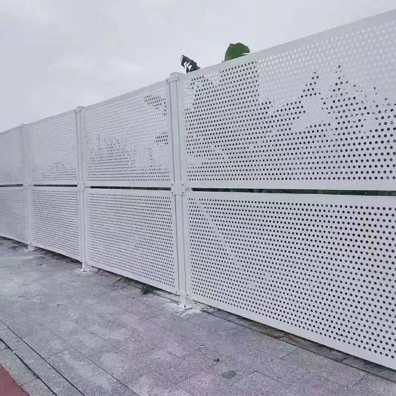 施工围挡 市政道路施工冲孔围挡板 工地冲孔围挡