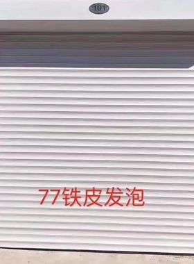 定制电动卷帘门卷闸门车库门白色遥控手机蓝牙铝合金自动门