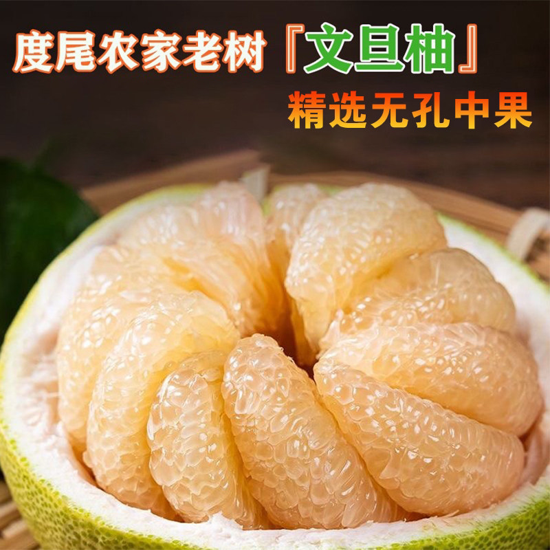 十月红心蜜柚度尾文旦柚