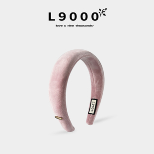 2026年头箍粉色复古发箍女高颅顶海绵毛绒发饰小香风头箍加厚发卡