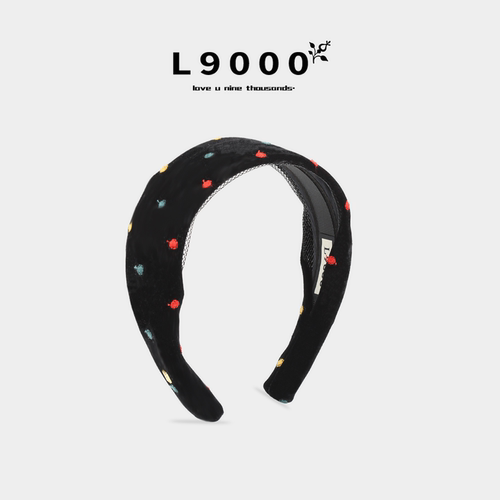 L9000高档【黑色丝绒发箍】