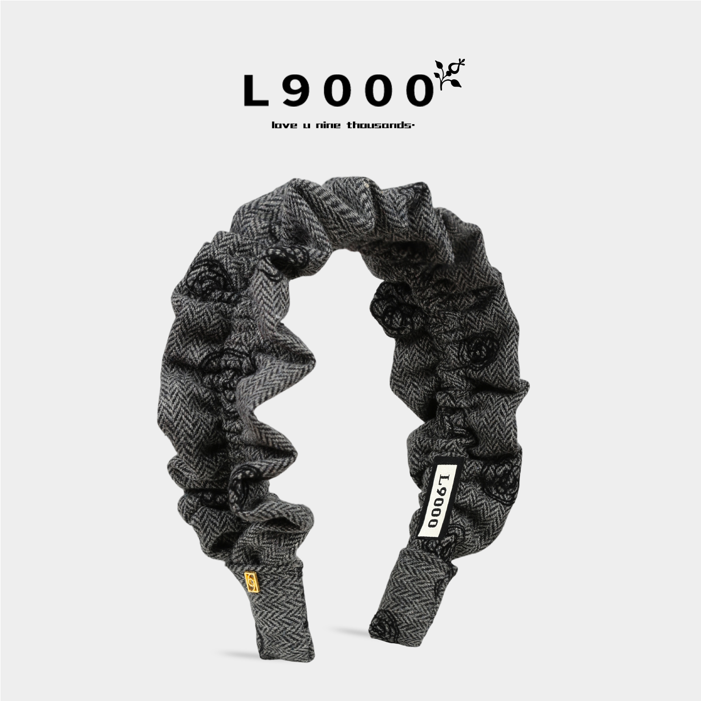 【玫瑰印花褶皱】宽边显脸小发箍