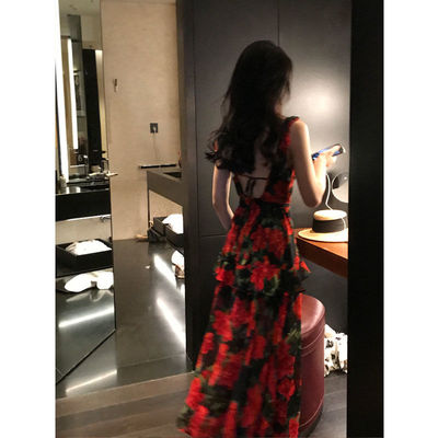 碎花连衣裙女甜美仙女系