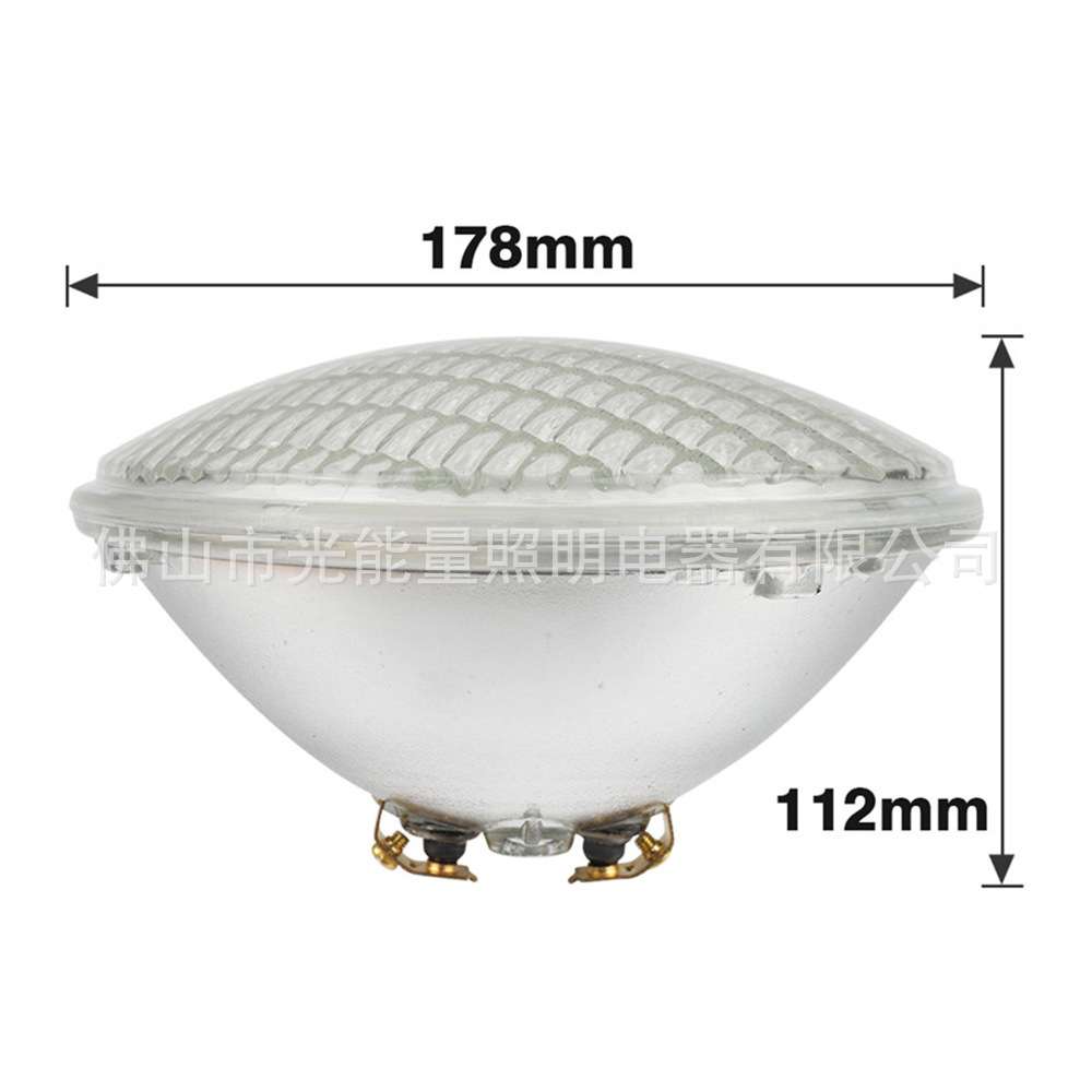 石英玻璃par6水下灯 贴片灯珠 315颗 40W 12V IP68 嵌入式泳池灯