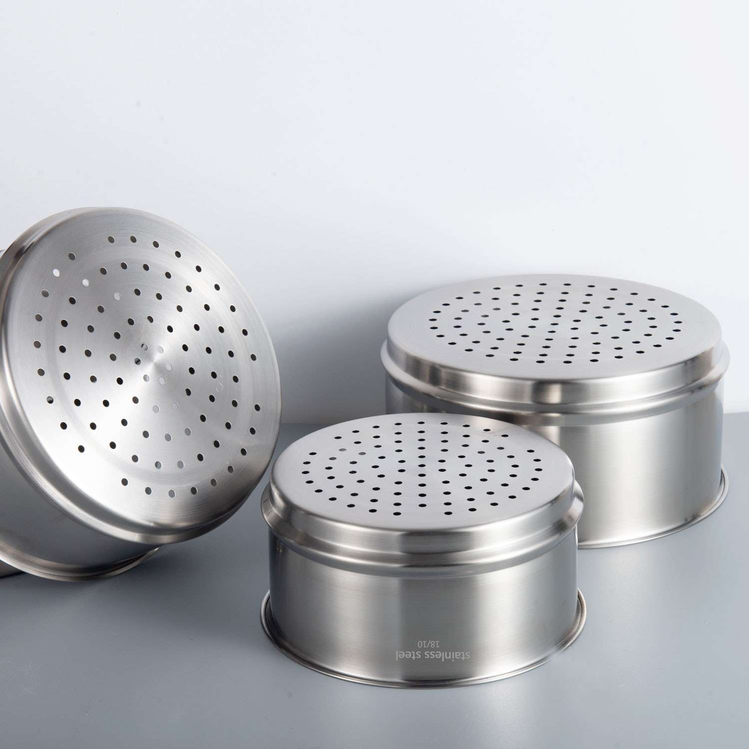 ?K9HX16 18 20 24厘米18/10不锈钢双耳蒸笼304蒸架蒸格蒸屉