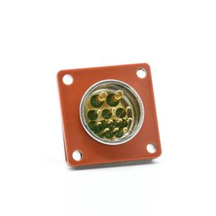 气密性航空插头12P方盘固定接头MX23J12ZH芯真空密封连接器