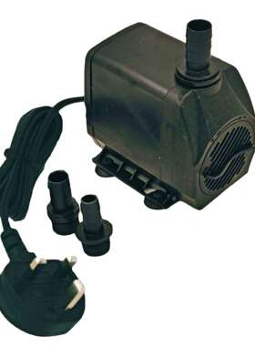 卧式离心喷泉底吸水泵35W220V智能抽水潜水泵工程塑料泵体节能