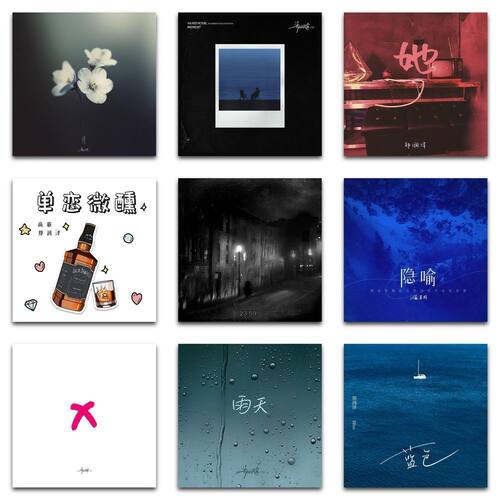 创意明星歌手郑润泽专辑封面贴纸
