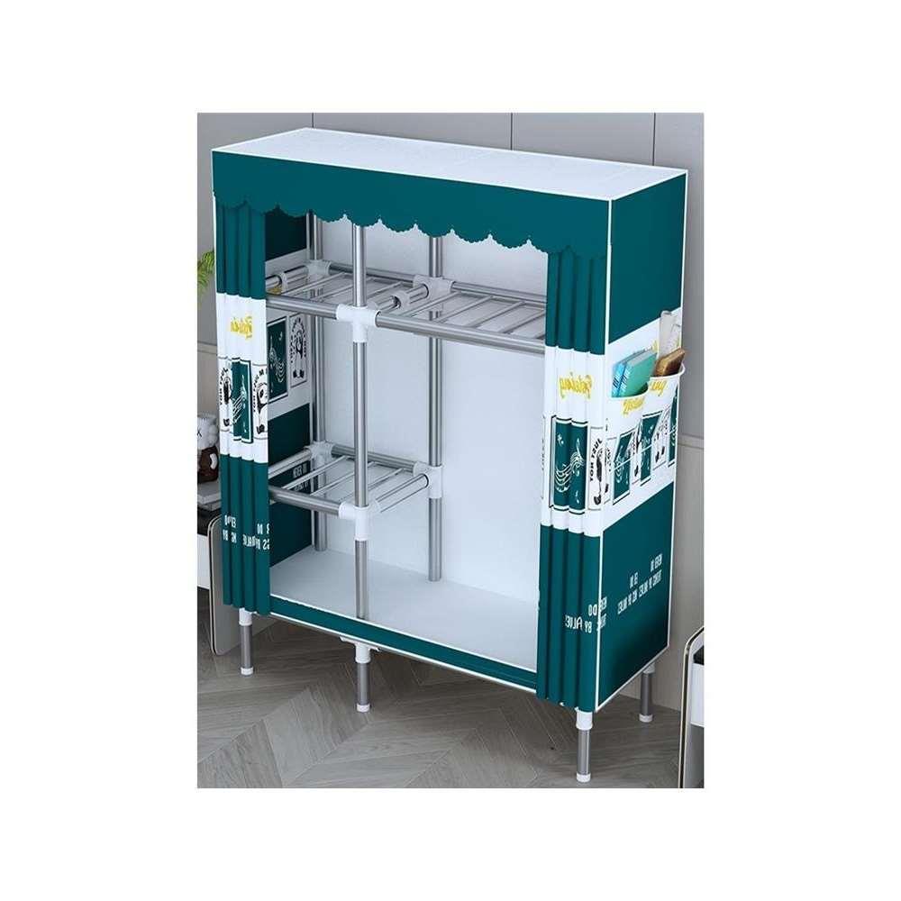 2024年新款衣柜主卧爆款家用卧室布加厚加粗全钢架出租房用简易组