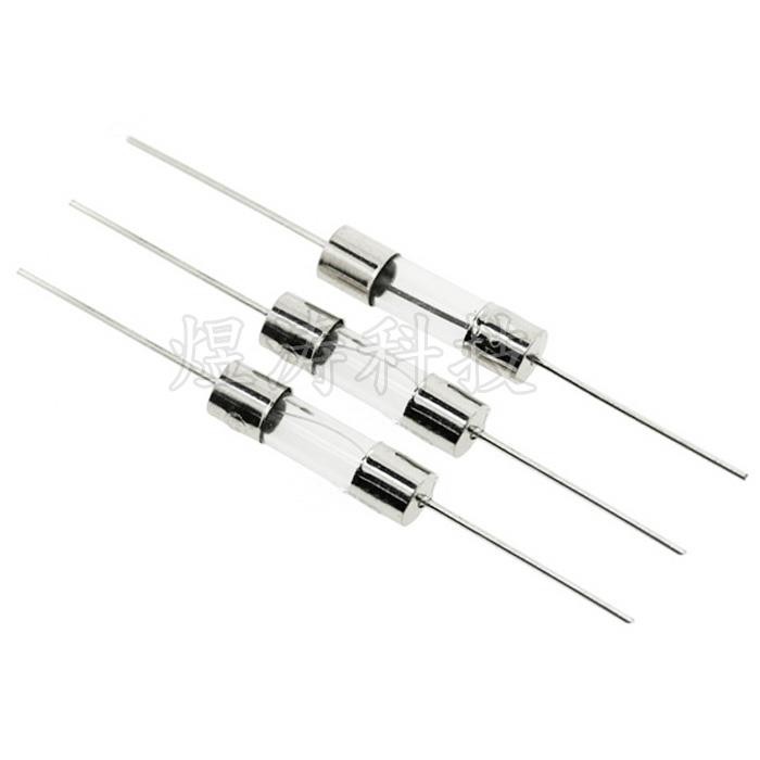 5*20mm 2A 250V 带引脚玻璃保险管 带引线保险丝 5X20 F2AL250V