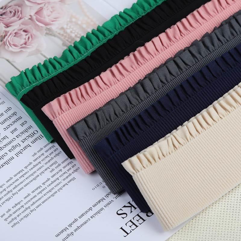 阔腿裤裤腰加厚松紧带木耳花型彩色橡皮筋装饰辅料扁软家用弹力带