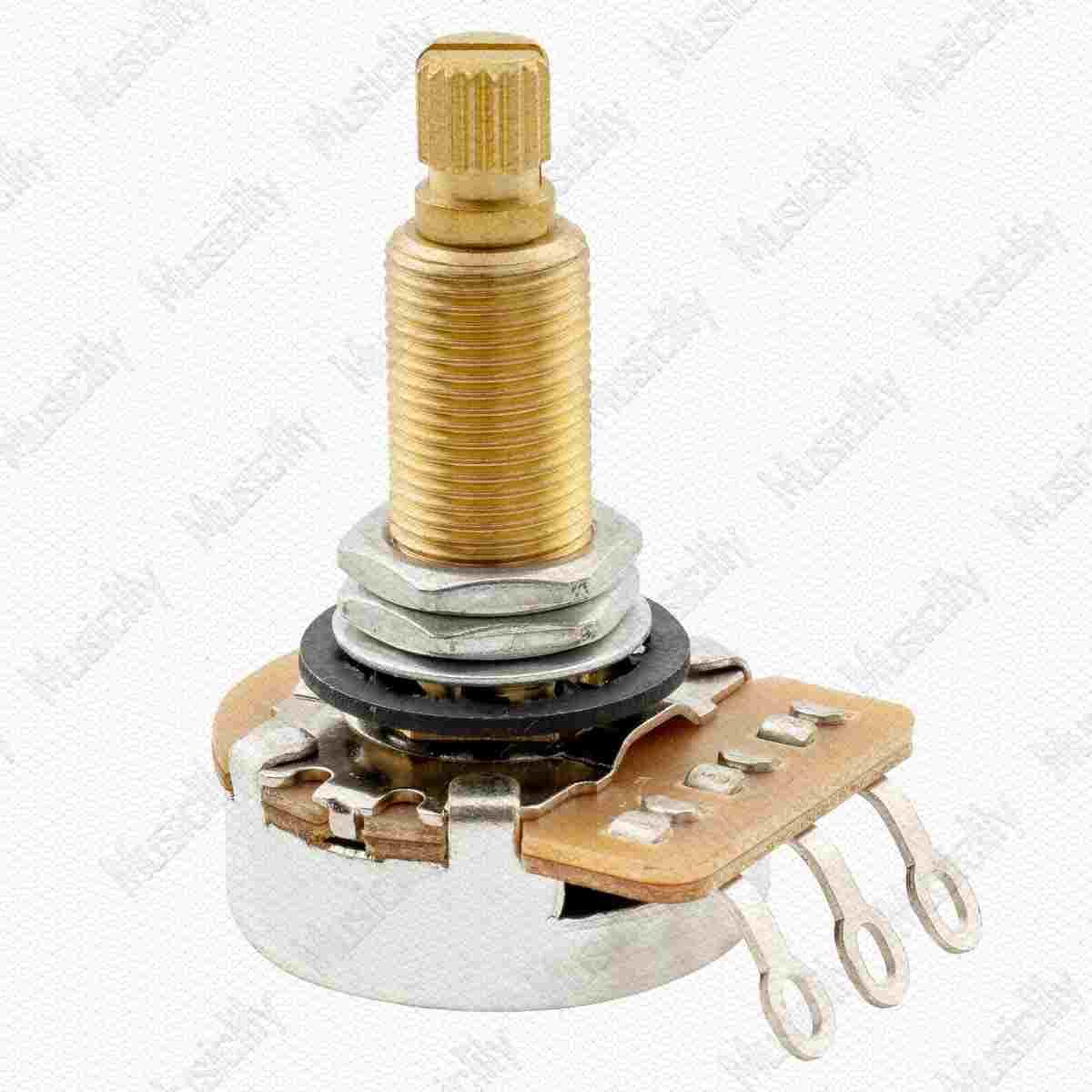 Musiclily电吉他贝斯音量音色控制旋钮18齿电位器铜长杆500K/1Meg