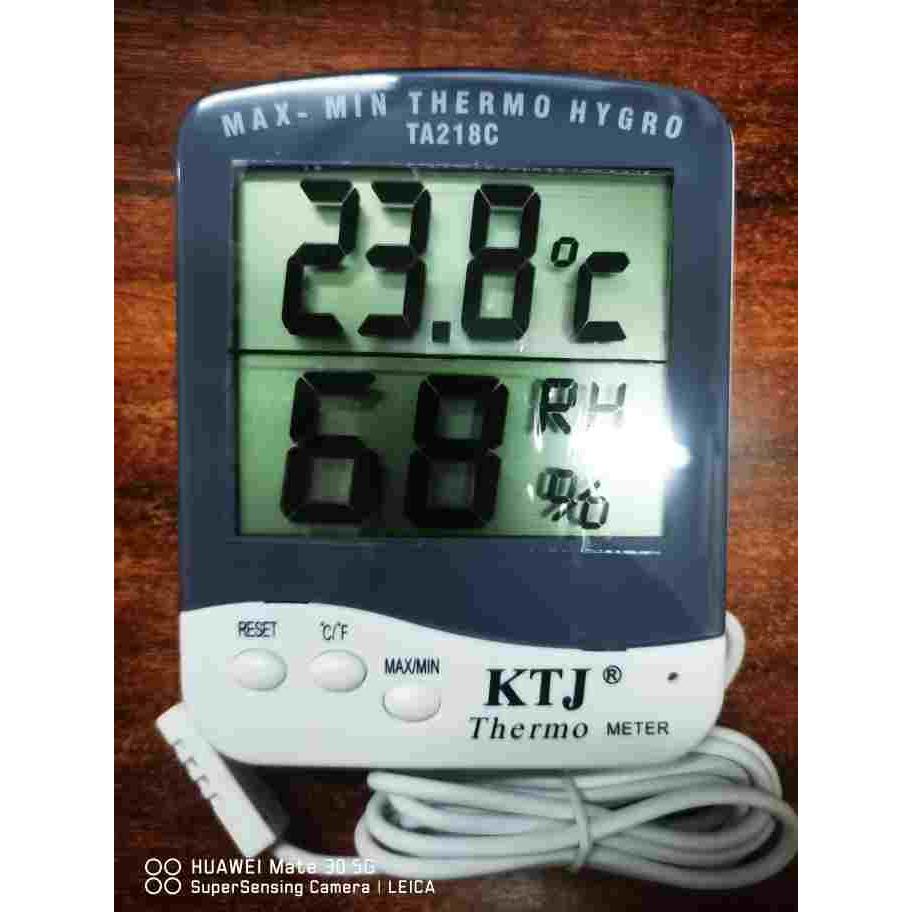KTJ金拓佳TA218C电子数显高精度大屏幕时间工业家用室内温湿度计
