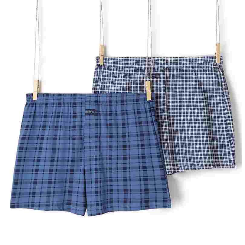 阿罗裤男士纯棉内裤宽松平角裤大码高腰全棉夏季胖子短裤工厂定制