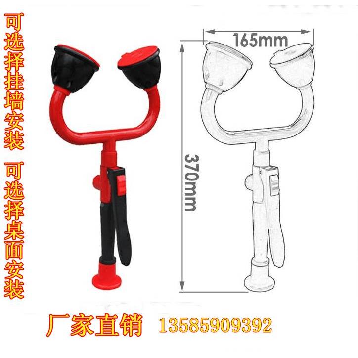 验厂实验室洗眼器台式挂壁式双口双眼洗眼器送标示牌域融厂家直销